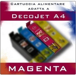 CARTUCCIA ADATTA PER STAMPANTE DECOJET A4 - MAGENTA