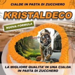 A4 - CIALDA EDIBILE - KRISTALDECO - FOGLI IN PASTA DI ZUCCHERO - 25 F